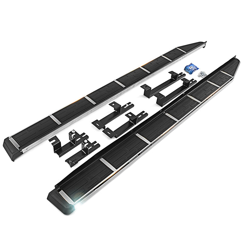 Saremas Car Black Running Boards Side Steps Nerf Bars for Land Rover Defender 4Door 110 L663 2020 2021