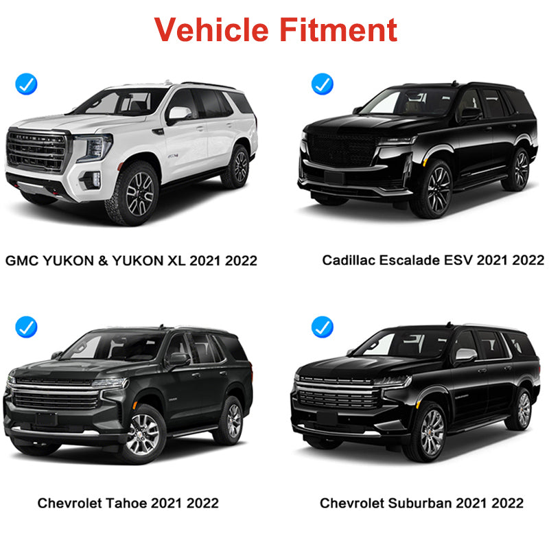 Fit for 2021 2022 Chevrolet Tahoe Chevy Suburban, GMC Yukon XL, Cadillac Escalade ESV Roof Rack Crossbar Cross Bar Anti-theft with Lock