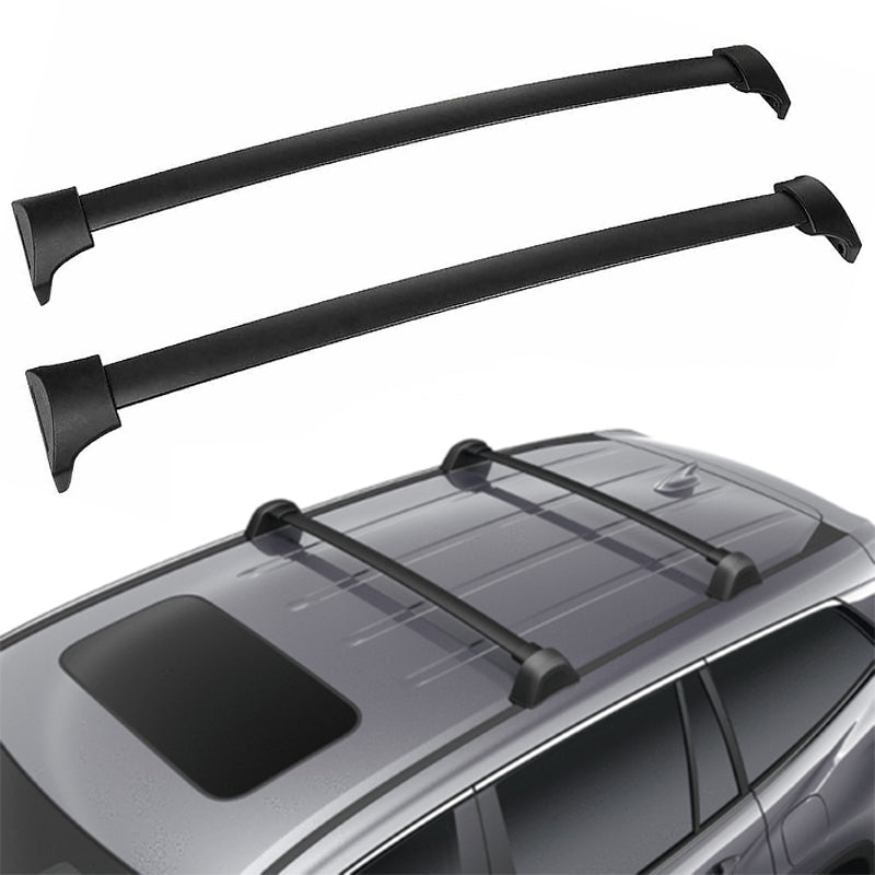Cross Bar Fit for Honda Pilot 2016-2023 Black Aluminum Alloy Roof Rack Crossbar