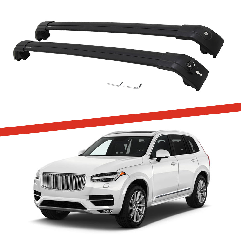Saremas Off-road Cargo Carrier Black Crossbars Cross Bars Roof Racks for Volvo XC90 2015-2021