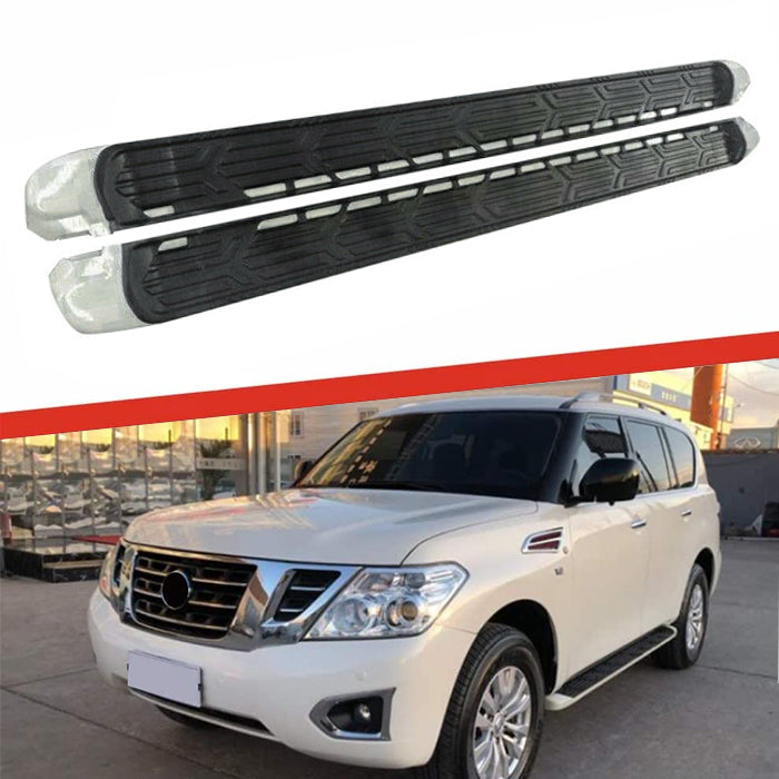 Saremas Running Boards Side Steps Nerf Bars for Nissan Armada Y62 2017-2022