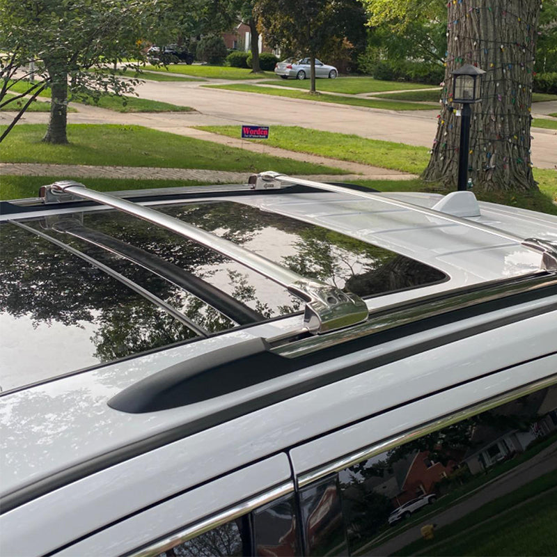 Saremas Stainless Steel Roof Rack Crossbar Cross Bar for Jeep Cherokee 2011-2021