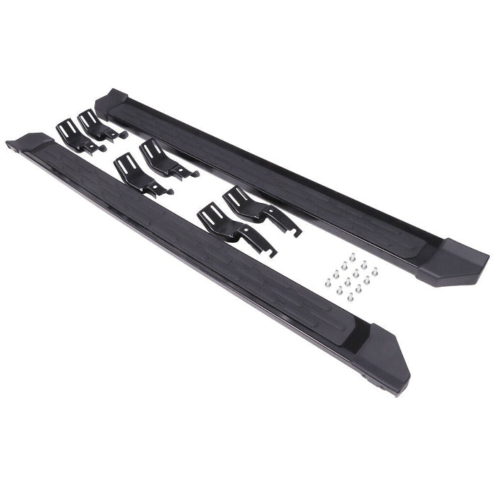 Saremas 2PCS Black Aluminum Side Steps Running Boards for Ford Bronco 4 Door 2021 2022