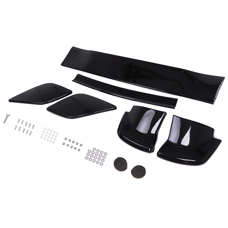 Rear Trunk Spoiler Wing ABS Painted Gloss Black Compatible with 2006-2011 Honda Civic 4 Door Sedan