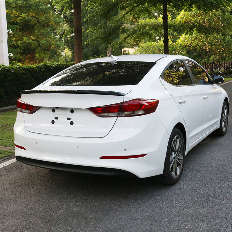 Saremas ABS Rear Trunk Lip Spoiler Wing fit for Hyundai Elantra 2016-2020