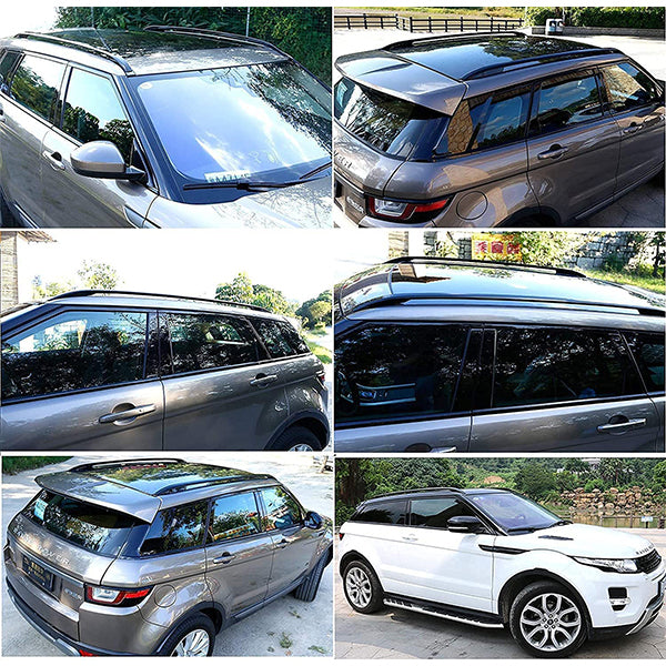 Saremas Black Car Luggage Roof Rails Fit for Land Rover Range Rover Evoque L538 2011-2018