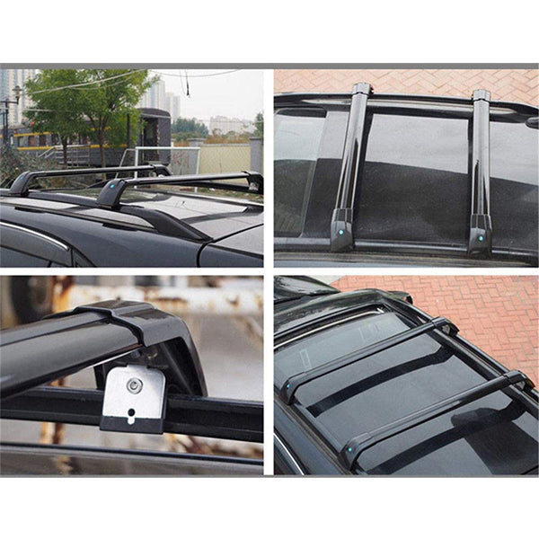 Saremas Black Car Luggage Roof Rails Fit for Land Rover Discovery Sport 2015-2022