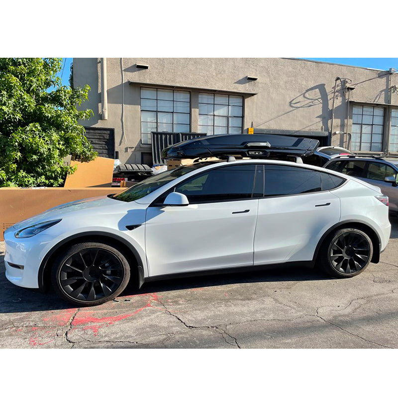for Tesla Model Y Black Noiseless Aluminum Alloy Roof Rack Crossbar Cross Bar