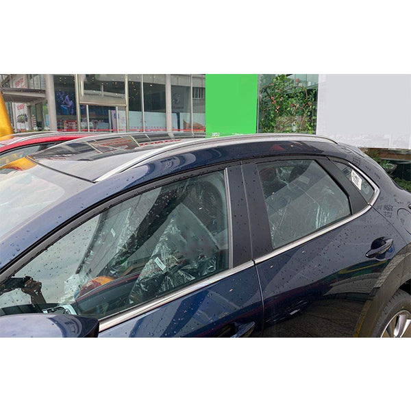 Saremas Silver Car Luggage Side Rail Roof Rack Cross Bar Crossbar Fit for Mazda CX-30 2020 2021