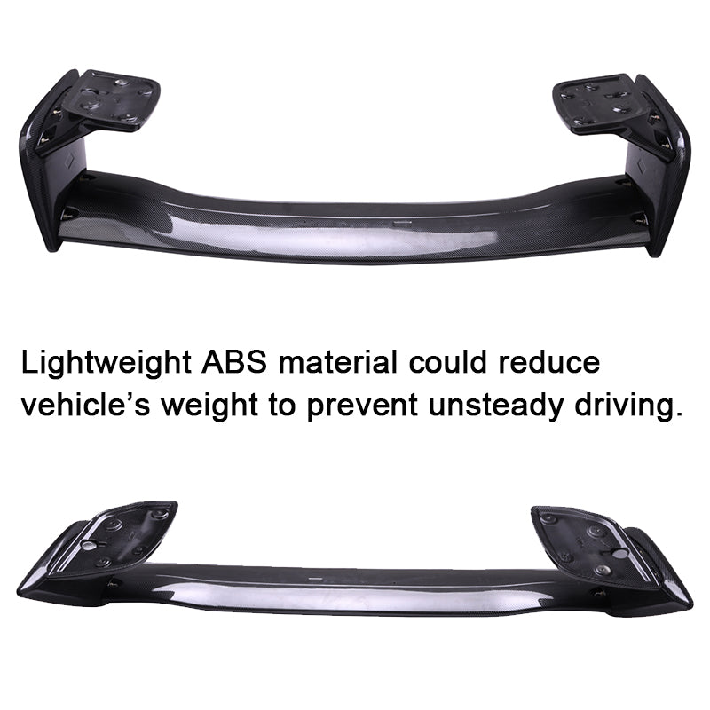 Rear Spoiler Wing Tail Lid Glossy Black Light Weight ABS Rear Trunk Lid Wing Spoiler Fit for 2015-2019 Subaru Impreza WRX STi