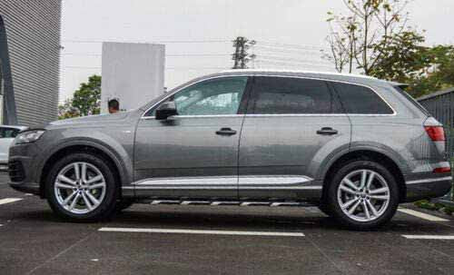 Saremas SUV Black Running Boards Side Steps Nerf Bars for Audi Q7 2016-2021