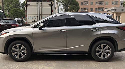 Saremas Auto Black Running Boards Side Steps Nerf Bars for Lexus RX RX350 RX450H 2016-2022