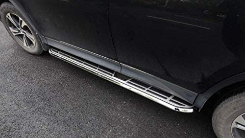 Saremas Vehicle Black Running Boards Side Steps Nerf Bars for Toyota Highlander 2014-2019