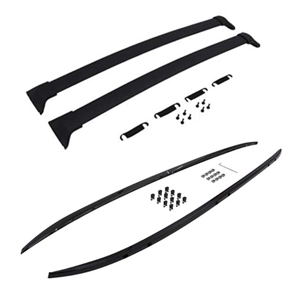 Saremas Black Car Luggage Roof Rail & Roof Rack Fit for Mazda CX9 CX-9 2016-2022