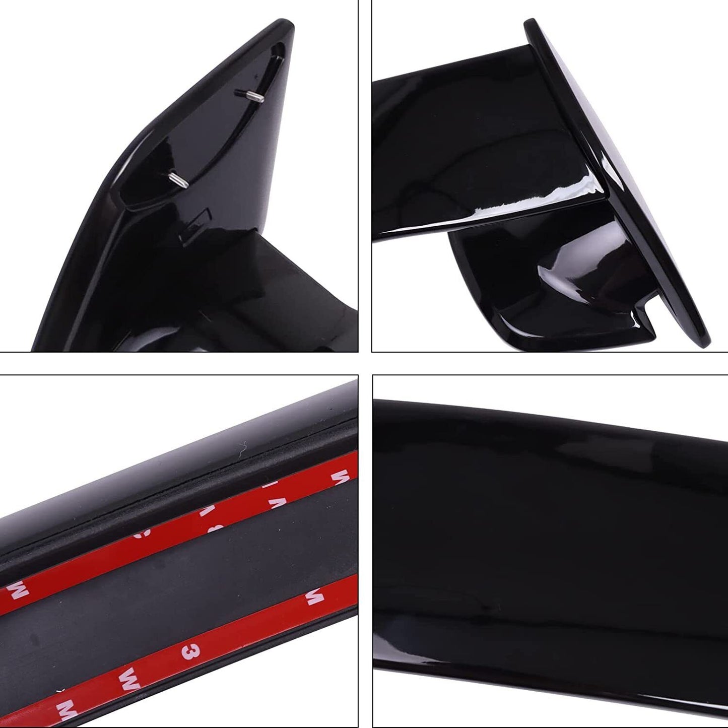 Rear Trunk Spoiler Wing ABS Painted Gloss Black Compatible with 2006-2011 Honda Civic 4 Door Sedan