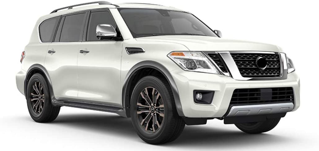 Saremas Auto Black Running Boards Side Steps Nerf Bars for Nissan Armada Y62 2017-2022
