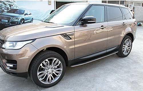 Saremas Car Black Running Boards Side Steps Nerf Bars for Land Rover Range Rover Sport 2014-2021