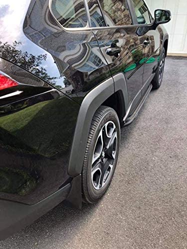Saremas Vehicle Black Running Boards Side Steps Nerf Bars for Toyota RAV4 RAV-4 2019 2020 2021