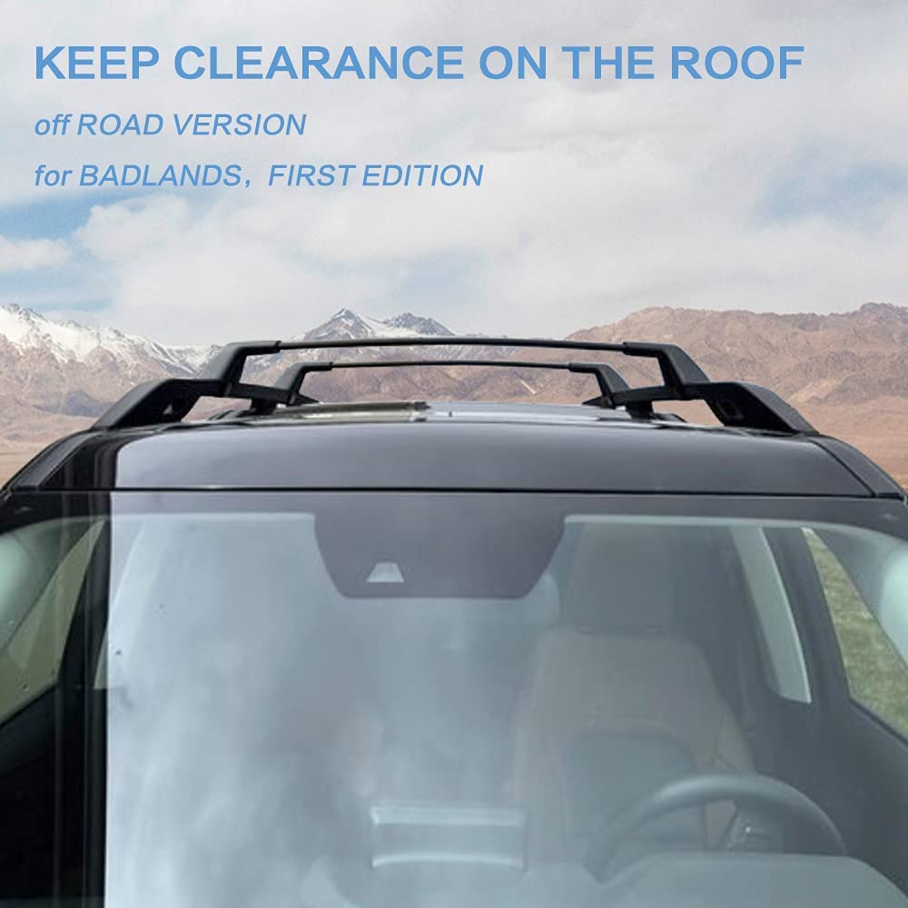 Saremas Aluminum Alloy Roof Racks Crossbars Cross Bars for Ford Bronco Sport 2021-2022 Badlands, 2021-2022 First Edition, 2022 Outer Banks (OFF-ROAD)