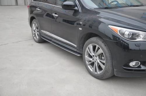 Saremas Vehicle Black Running Boards Side Steps Nerf Bars for Infiniti JX35 QX60 2013-2021