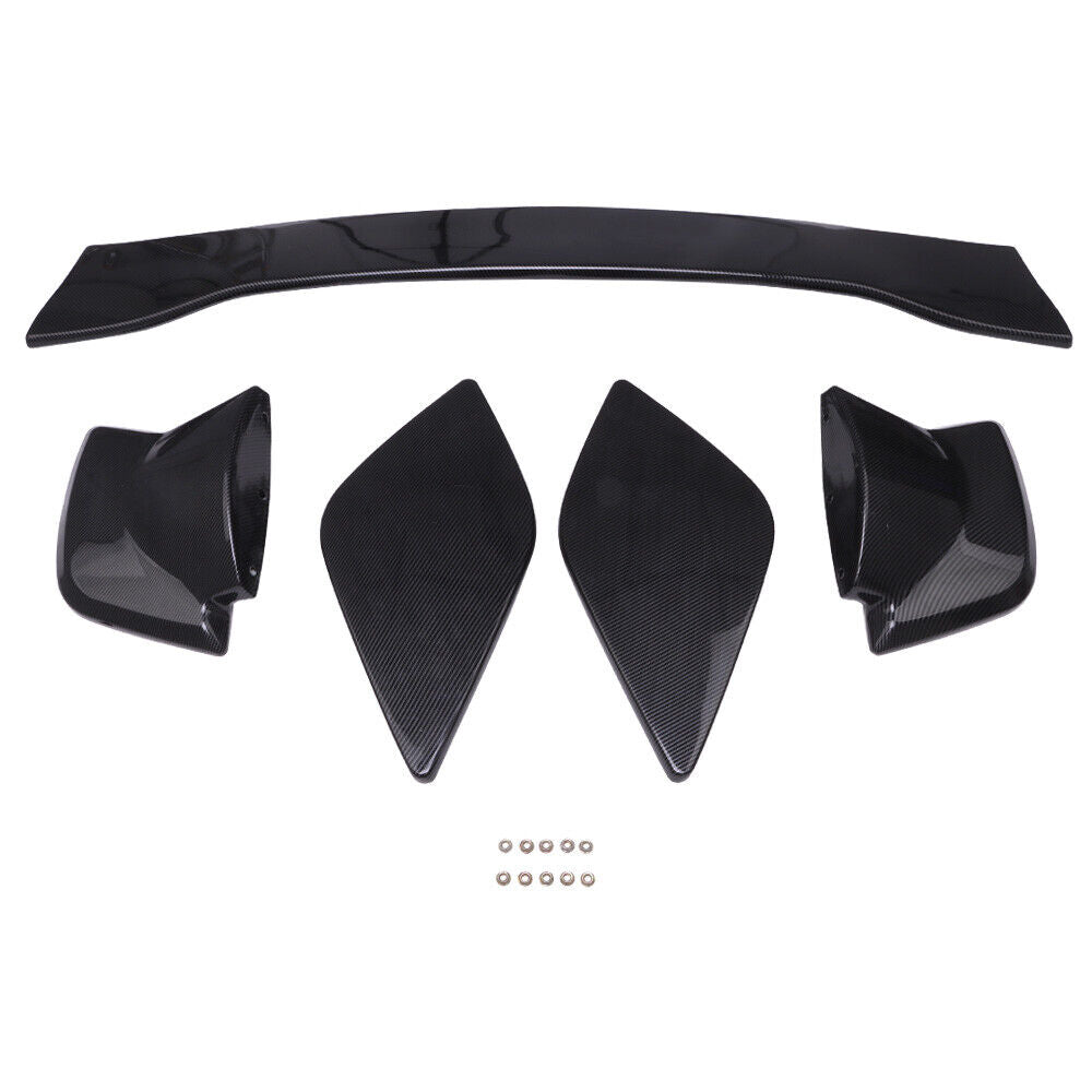 Rear Spoiler Wing Tail Lid Glossy Black Light Weight ABS Rear Trunk Lid Wing Spoiler Fit for 2015-2019 Subaru Impreza WRX STi