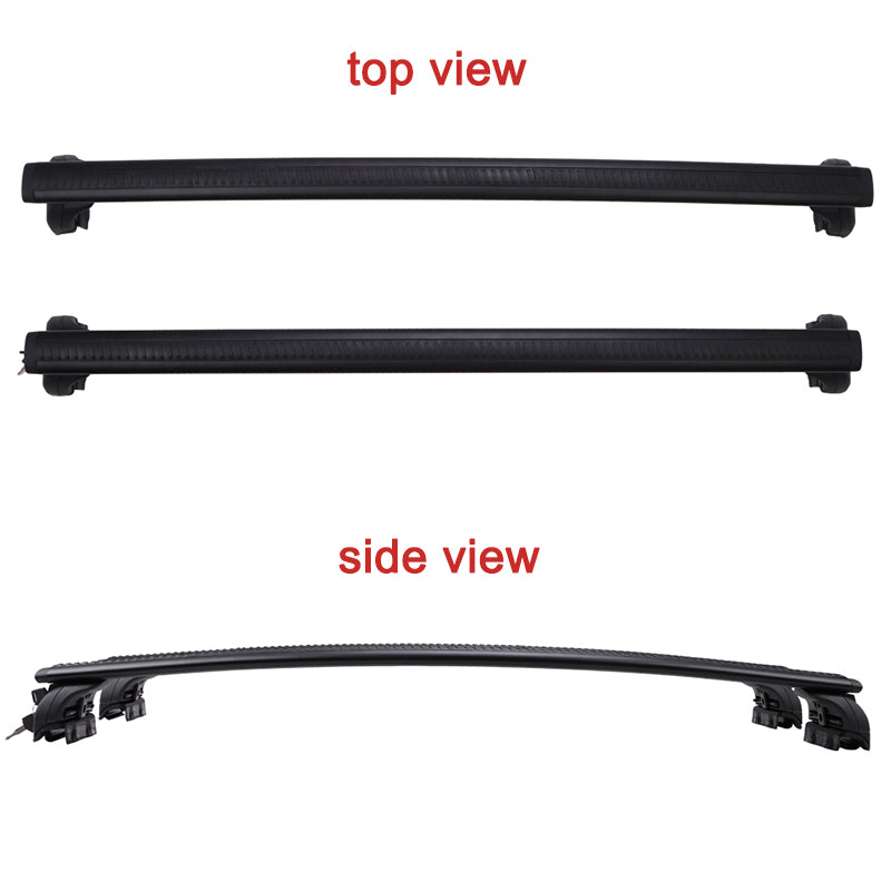Fit for 2022 Acura MDX Cross Bar Roof Rack Crossbar Black Aluminum Alloy (US STOCK)