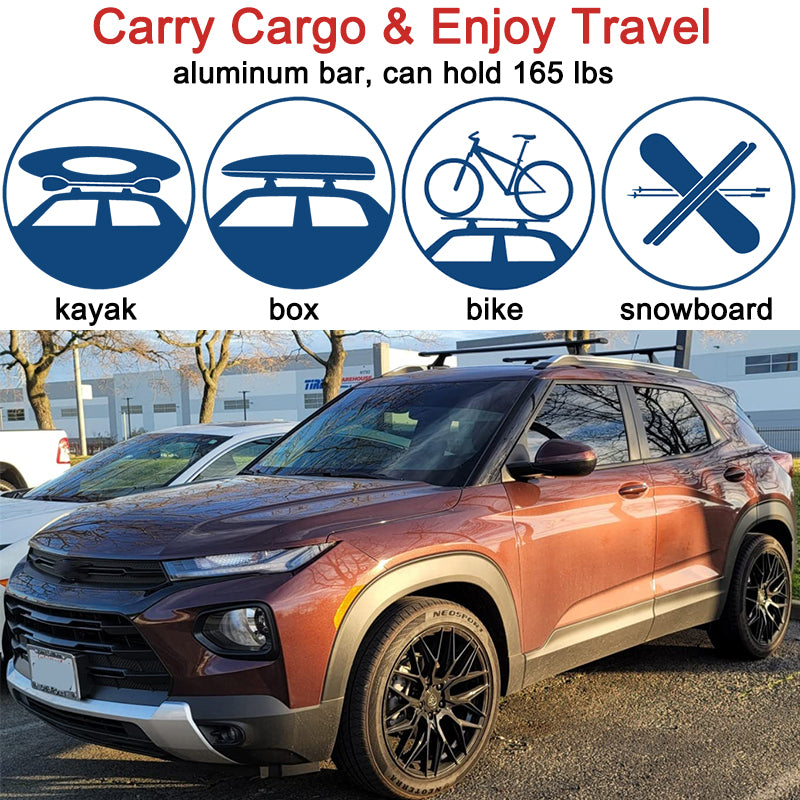 Fit for 2021 2022 Chevrolet Chevy Trailblazer Roof Rack Crossbar Cross Bar
