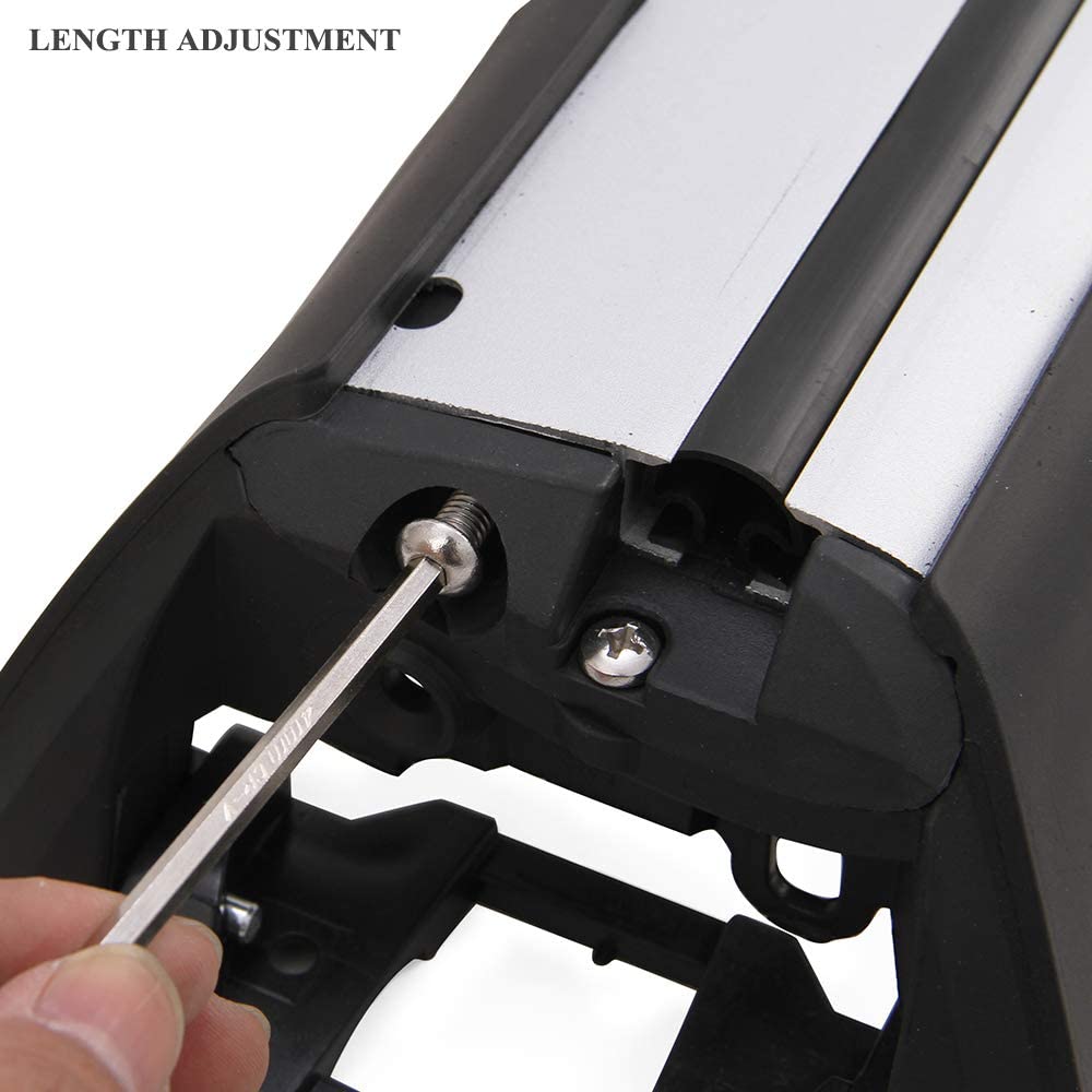 Saremas Silver Lockable Aluminum Alloy Roof Rack Crossbar Cross Bar for Audi Q7 2016-2022