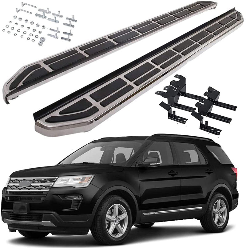 Saremas Durable Running Boards Side Steps Nerf Bars for Ford Explorer 2011-2019
