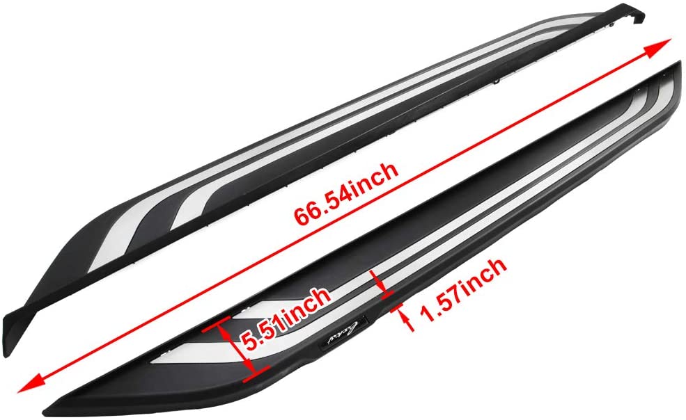 Saremas Vehicle Black Running Boards Side Steps Nerf Bars for Toyota RAV4 RAV-4 2019 2020 2021