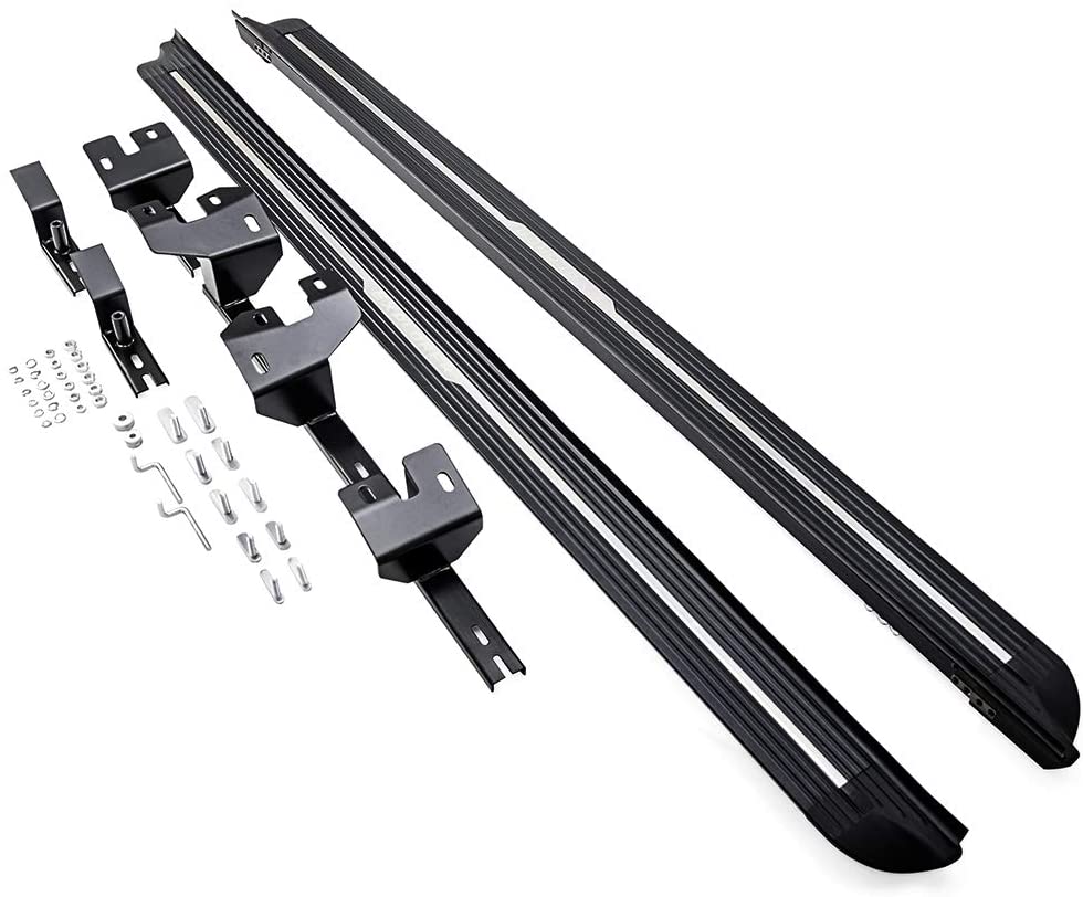Saremas Black Aluminum Alloy Running Boards Side Steps Nerf Bars for Ford Explorer 2020 2021