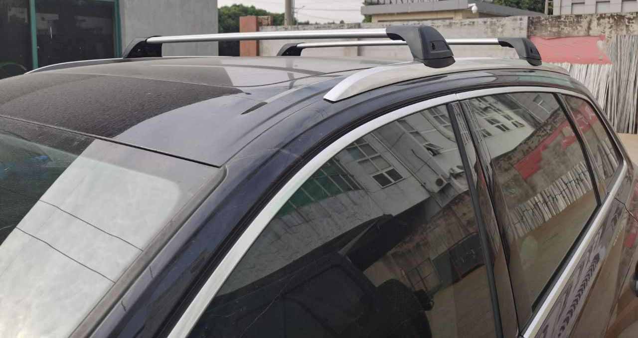 Saremas Silver Lockable Aluminum Alloy Roof Rack Crossbar Cross Bar for Audi Q7 2016-2022