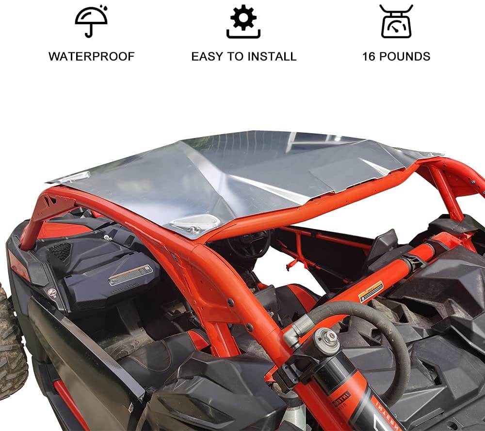 Saremas Aluminum Roof Top Cover Fit for Can Am Maverick X3 2017-2022 (2 Seater)