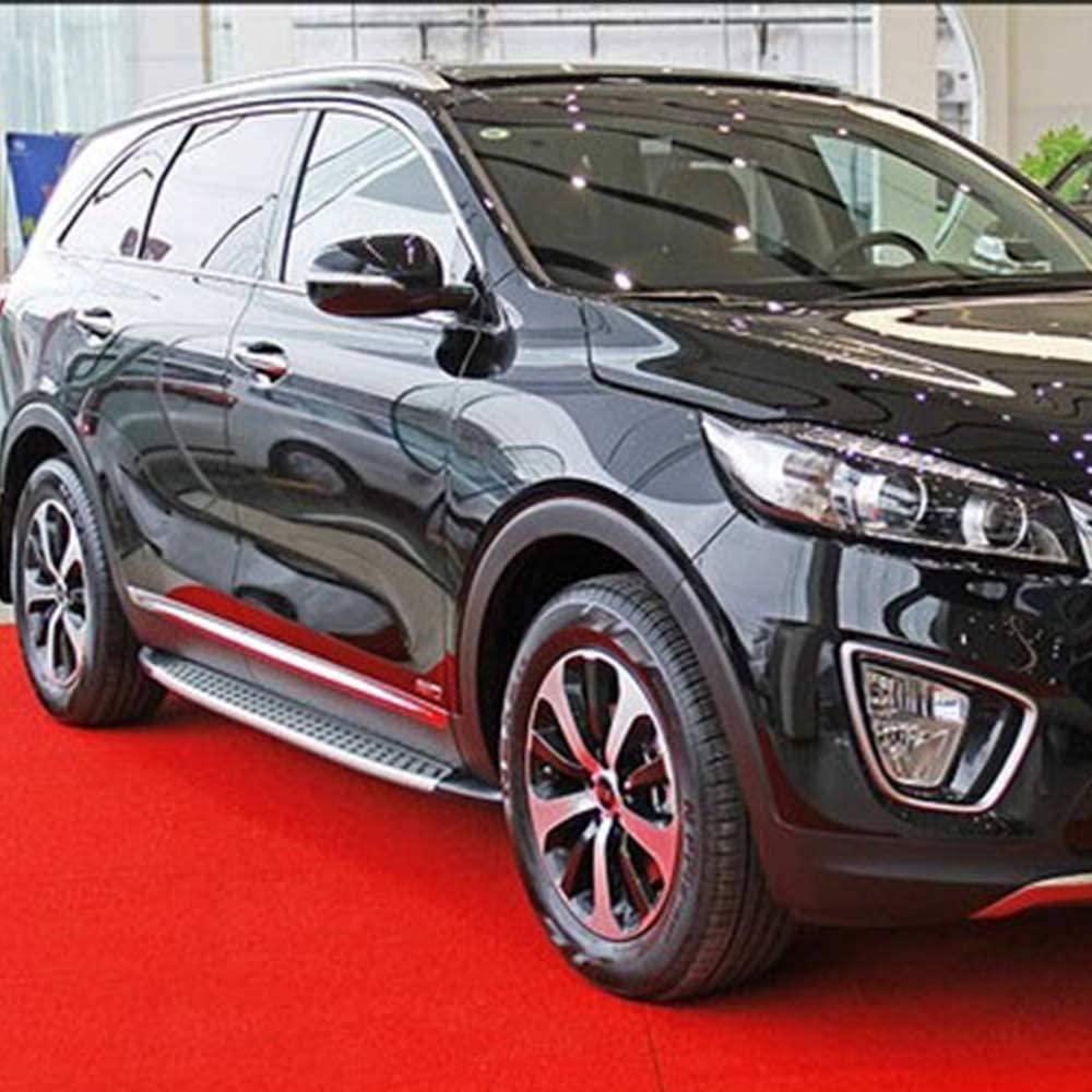 Saremas Durable Running Boards Side Steps Nerf Bars for KIA Sorento 2015-2020