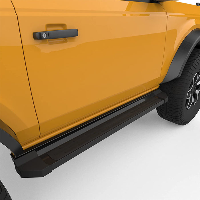 Saremas 2PCS Black Aluminum Running Boards Side Steps for Ford Bronco 2 Door 2021 2022