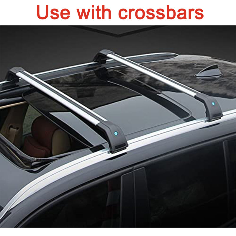 Black / Silver Roof Side Rails Racks fit for Honda Vezel HRV HR-V 2016-2021