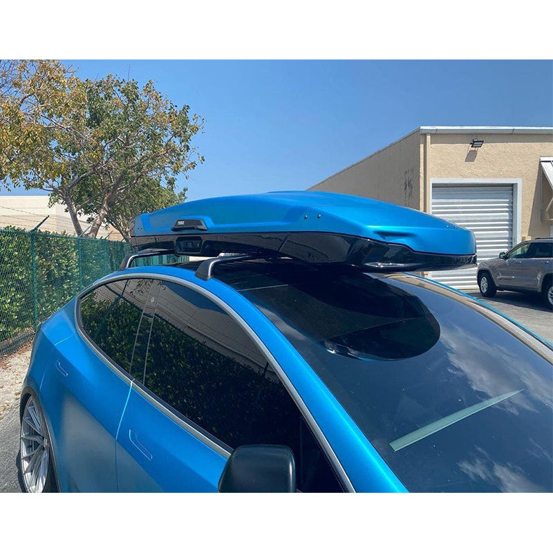 for Tesla Model Y Black Noiseless Aluminum Alloy Roof Rack Crossbar Cross Bar