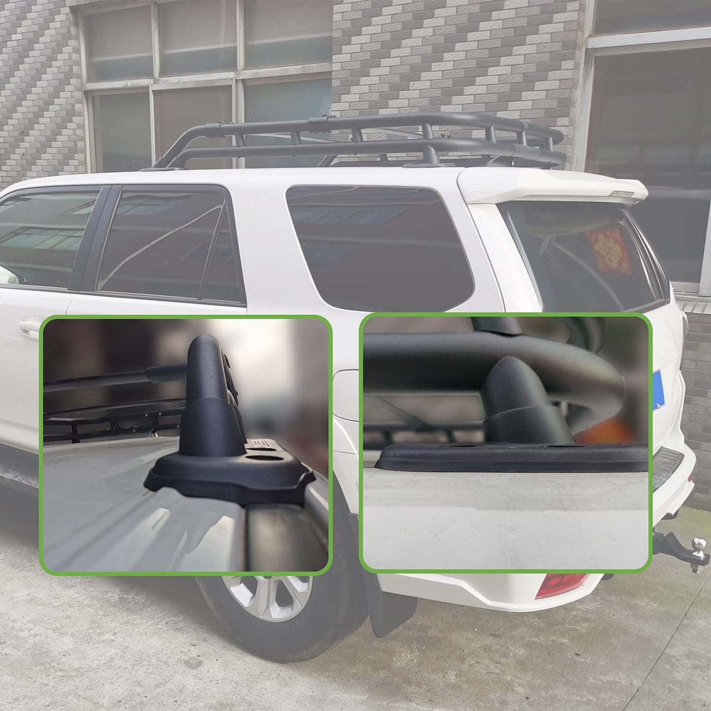 Saremas Roof Rack Basket Fit for 2010-2022 Toyota 4Runner Rooftop Luggage Cargo Carrier Extra Bar OE Style