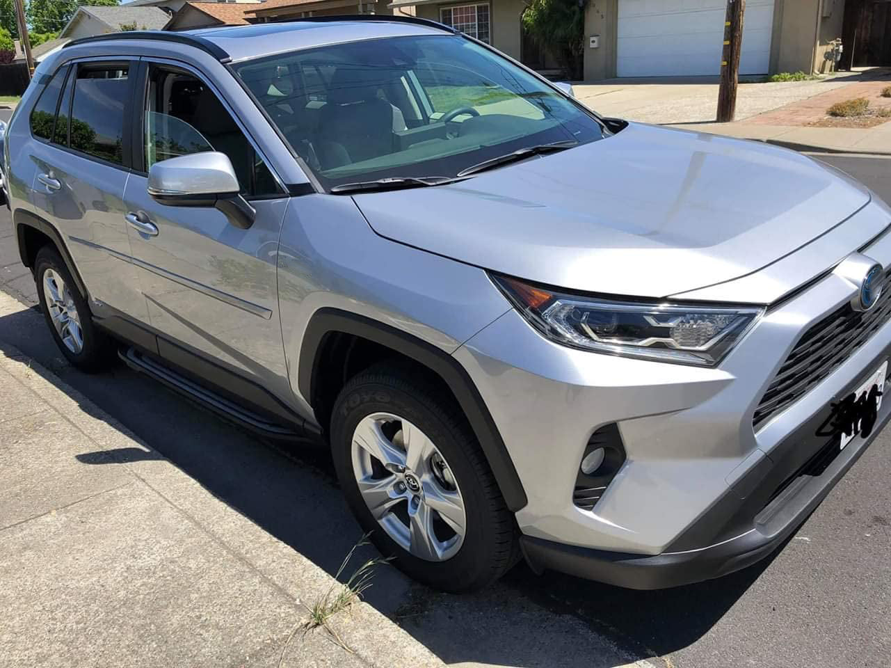 Saremas Vehicle Black Running Boards Side Steps Nerf Bars for Toyota RAV4 RAV-4 2019 2020 2021