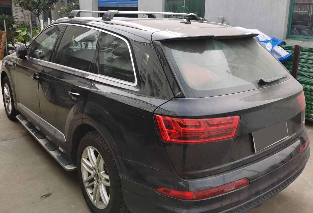 Saremas Silver Lockable Aluminum Alloy Roof Rack Crossbar Cross Bar for Audi Q7 2016-2022