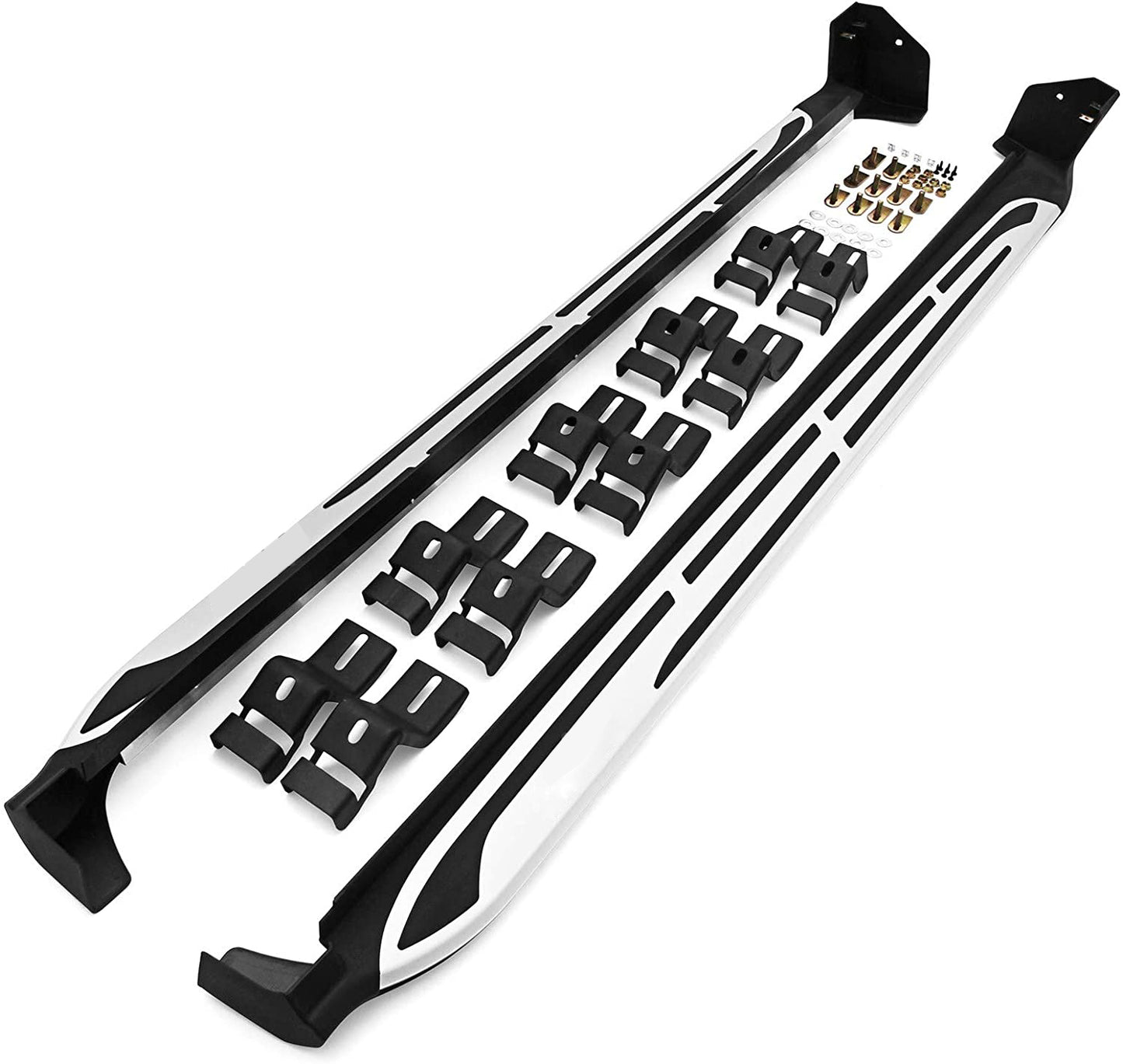 Saremas Car Exterior Accessories Black Aluminum Alloy Running Boards Side Steps Nerf Bars for Mazda CX5 CX-5 2017-2021