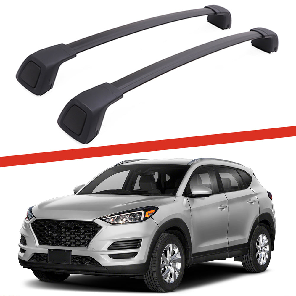 Saremas Black Aluminum Alloy Roof Rack Crossbar Cross Bar for Hyundai Tucson 2022