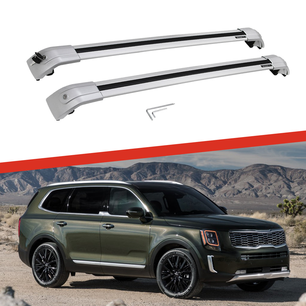 Saremas Off-road Cargo Carrier Crossbars Cross Bars Roof Racks for Kia Telluride 2019 2020 2021