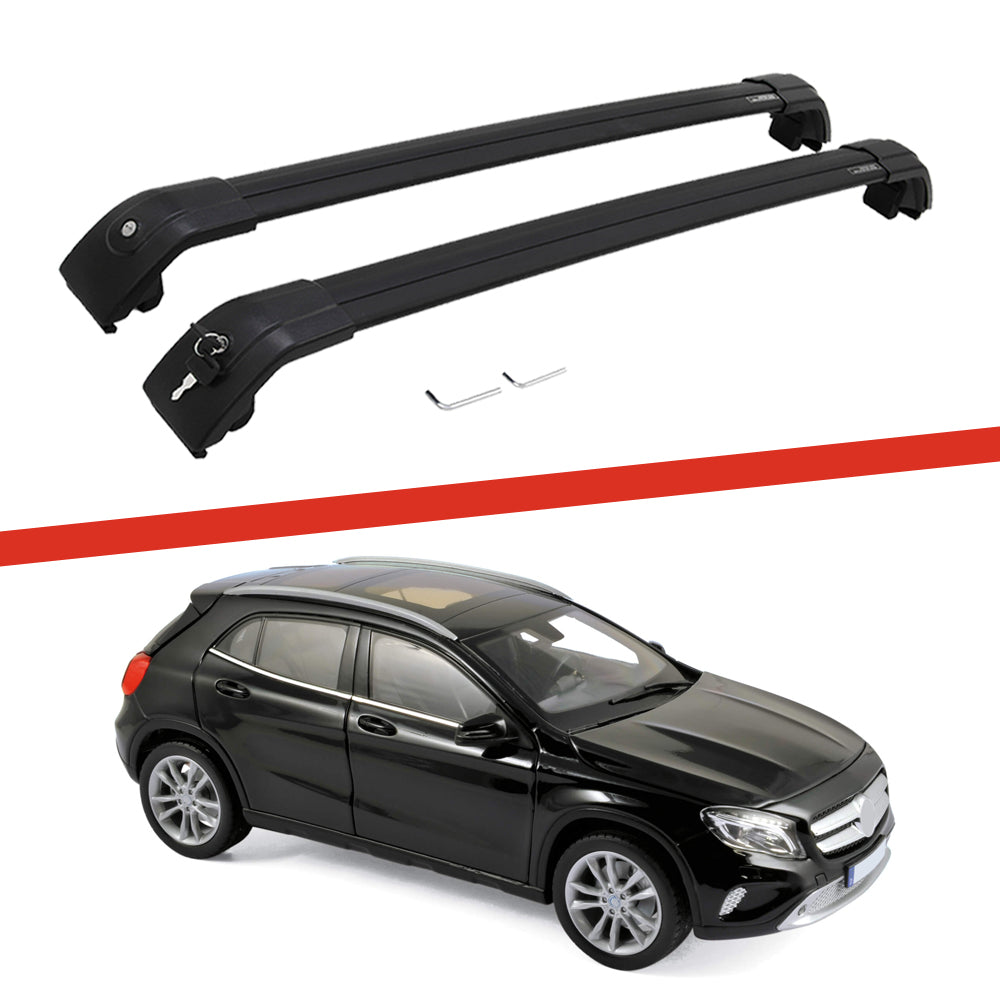 Saremas Off-road Luggage Carrier Black Crossbar Cross Bar Roof Rack for Mercedes-Benz GLA 2014-2019