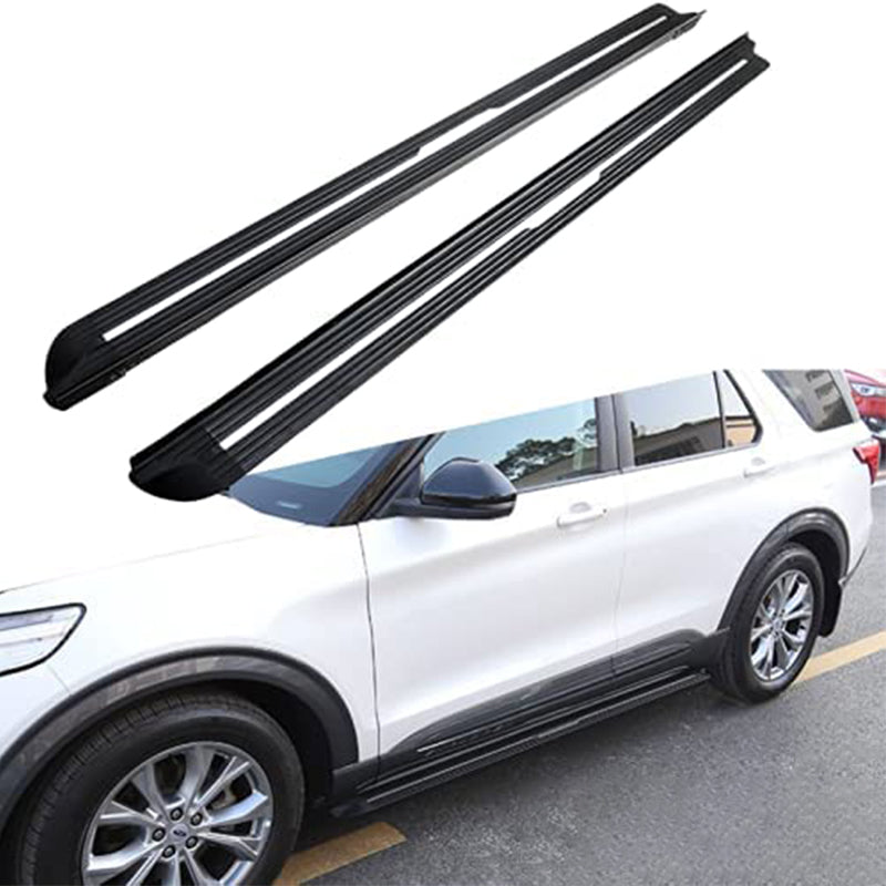 Saremas Black Aluminum Alloy Running Boards Side Steps Nerf Bars for Ford Explorer 2020 2021