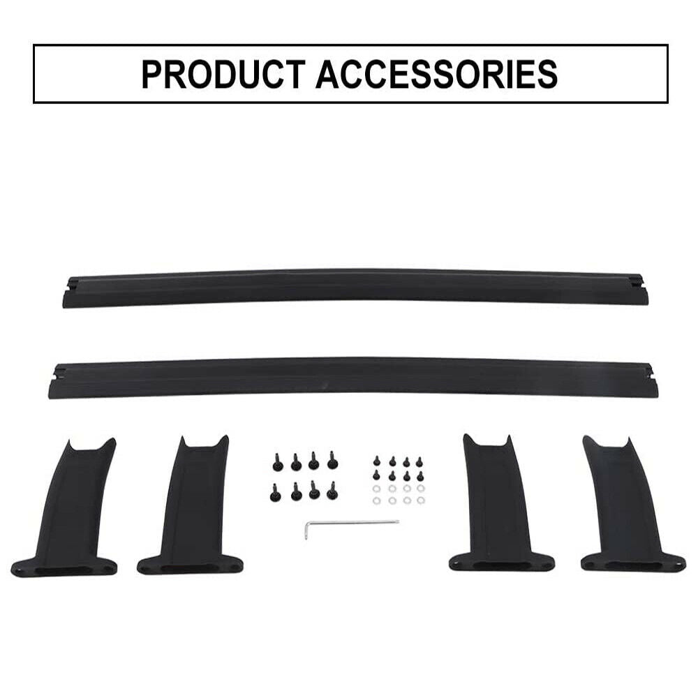 Saremas Black Crossbars Cross Bars Roof Racks for Chevrolet Tahoe & Suburban, GMC Yukon & Yukon XL, Cadillac Escalade & Escalade ESV 2015-2020