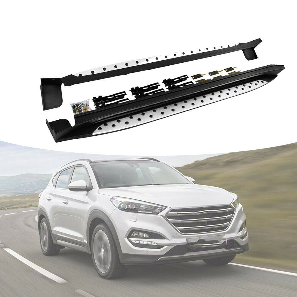 Saremas Aluminum Alloy Side Step Running Board Nerf Bar for Hyundai Tucson 2015-2020