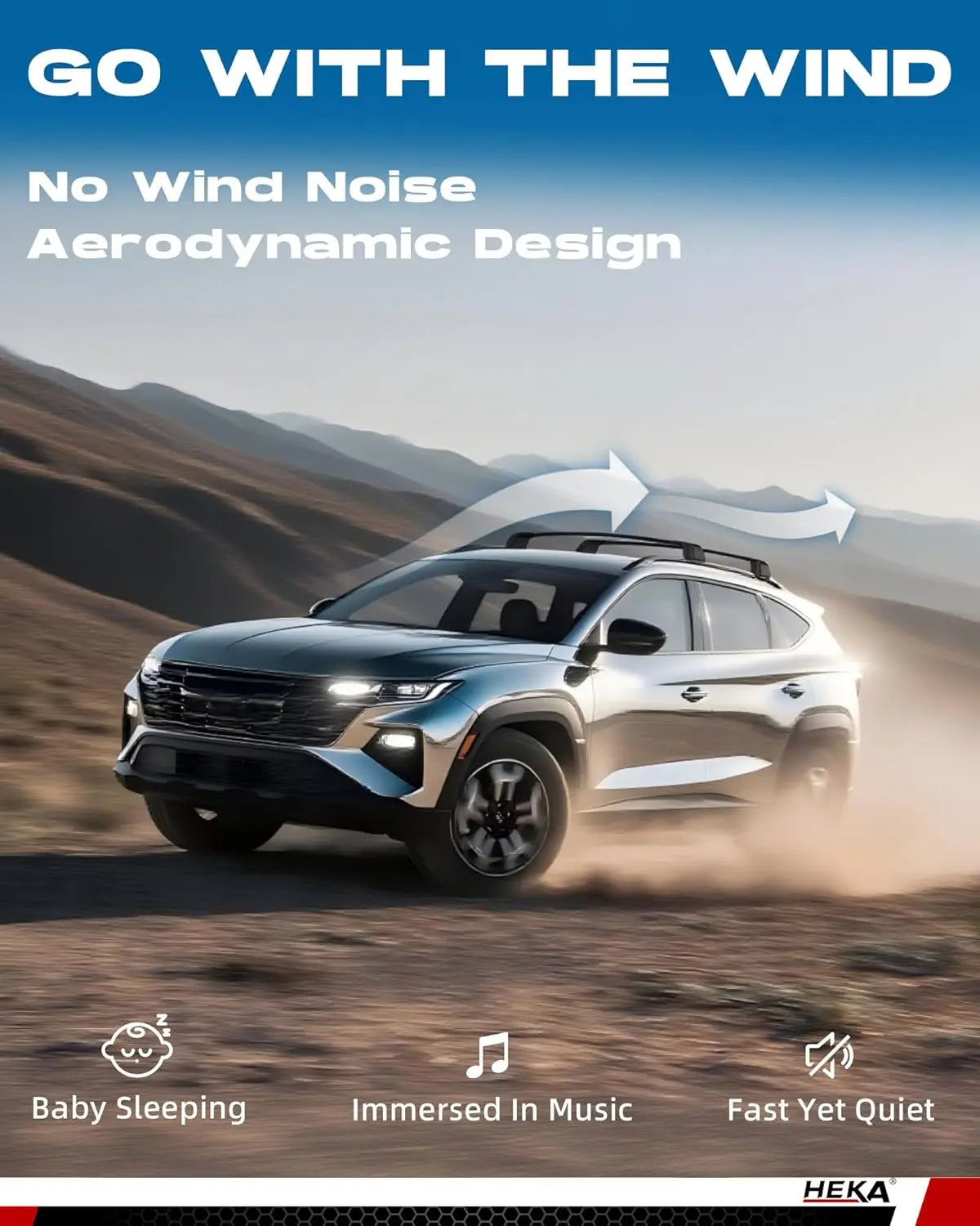 Roof Rack Cross Bars for Hyundai Tucson-5