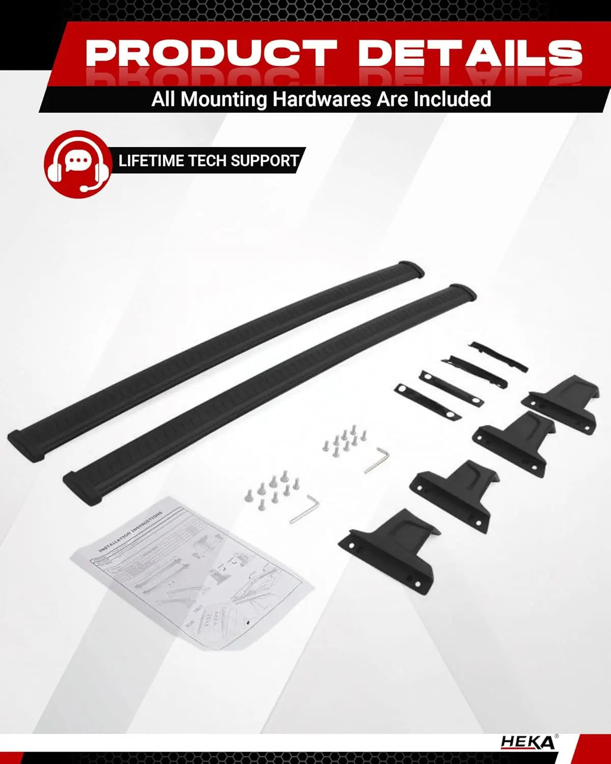  260lb Roof Rack Cross Bars Fit for Chevy Trailblazer 2021—2025 L LT ACTIV RS with Side Rails Heavy Duty Aluminum Cargo Carriers Bikes Surfboards Kayaks-7