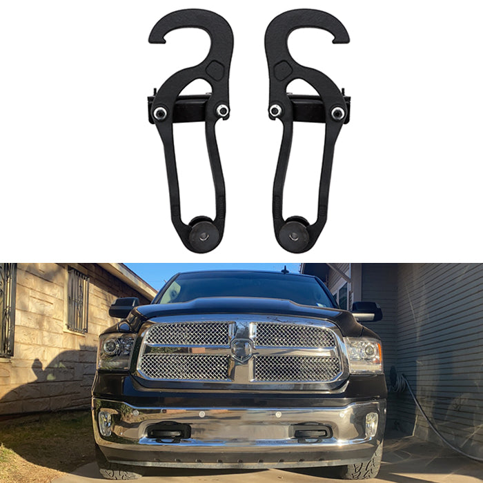 Saremas Black Steel Front Tow Hook Fit For Dodge 2009-2018 Ram 1500 & 2019 Ram 1500 Classic OEM 82210967 68196982AA
